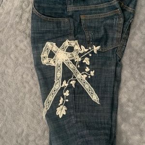 *GALLIANO John Galliano* Jeans size 27 Embroidered